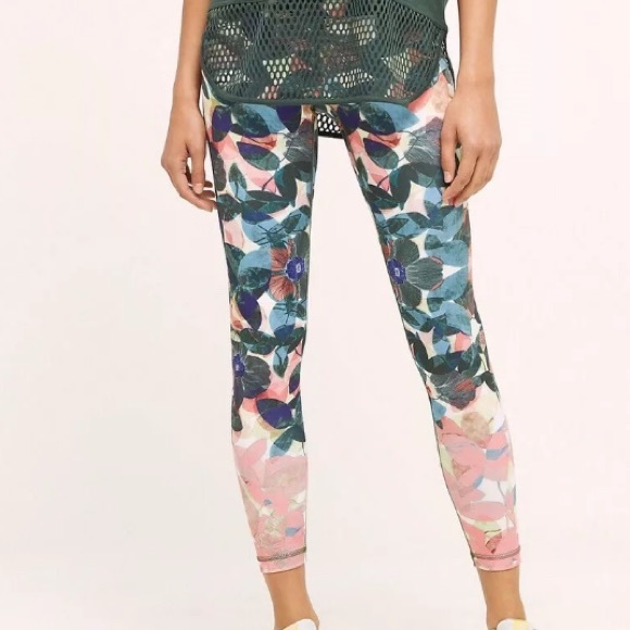 Anthropologie Pure + Good Floral Leggings XS - Picture 2 of 12